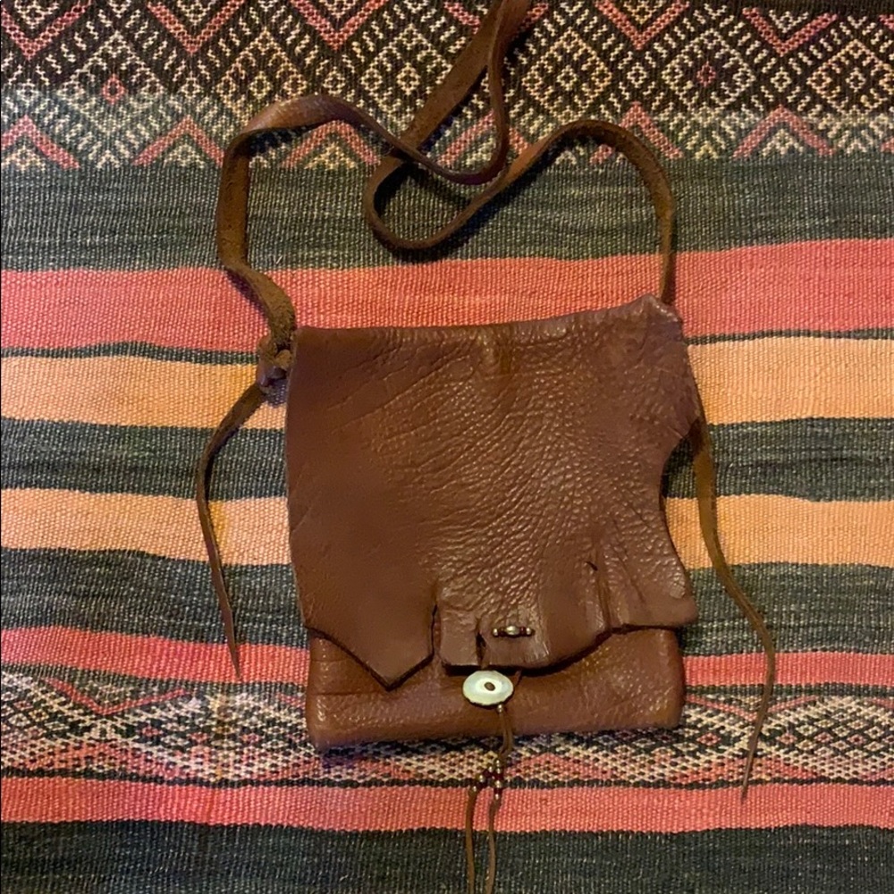 Genuine buffalo hide custom handmade purse